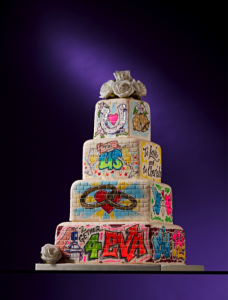 Graffiti Wedding Cake