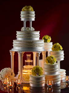 Water Fountain Wedding Cake