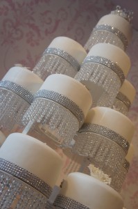 Crystal wedding cake