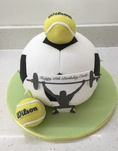 sports football tennis birthday cakes